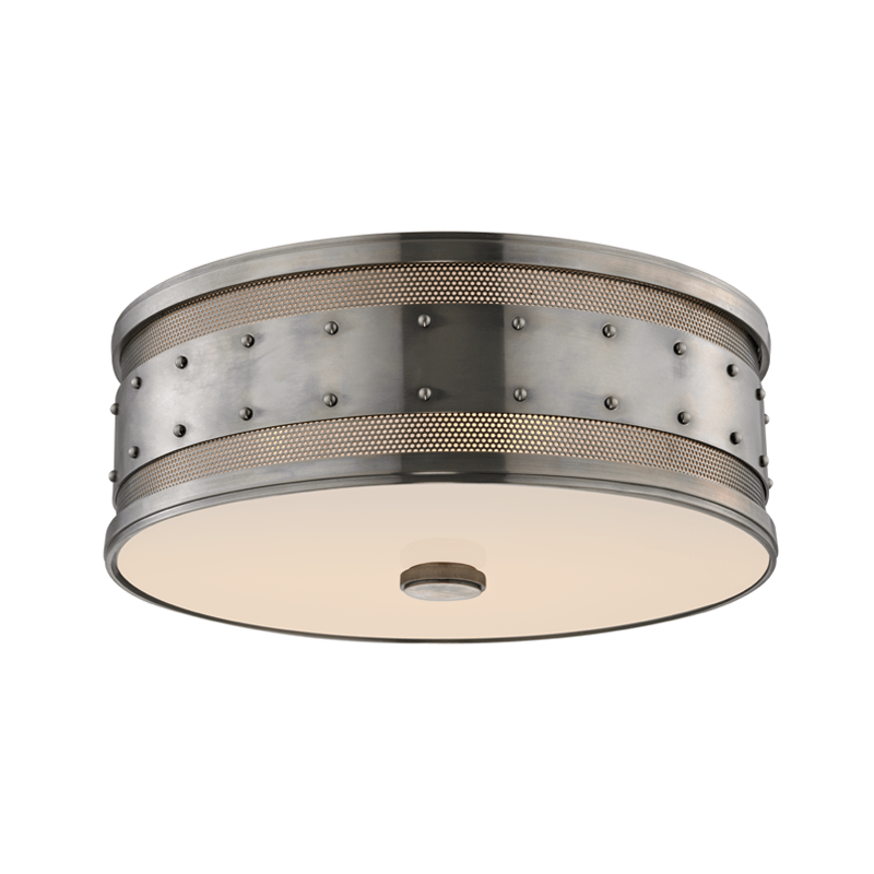 Tucker Flush Mount in Historic Nickel, Large