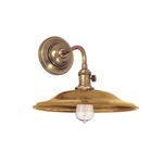 Heirloom Wall Sconce in Aged Brass, Smooth