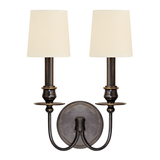 Delmar Double Light Wall Sconce in Old Bronze