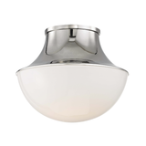 Lottie Flush Mount in Polished Nickel, Small