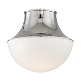 Lottie Flush Mount in Polished Nickel, Large