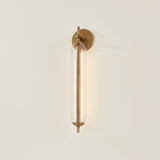 Ryan Exterior Wall Sconce in Patina Brass, Large