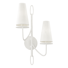 Marcus Double Wall Sconce in White