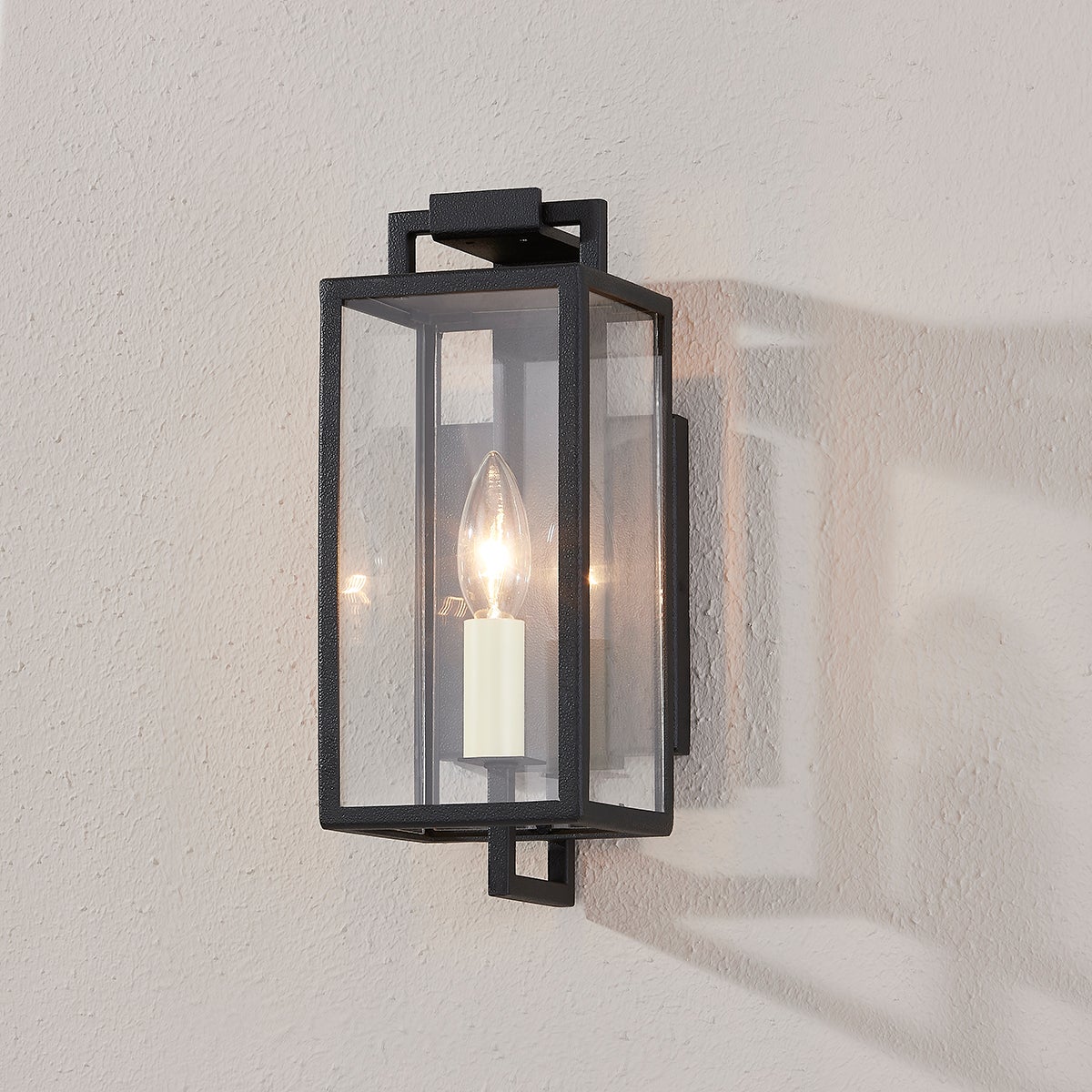 Henredon Exterior Wall Sconce in Forged Iron, Extra Small