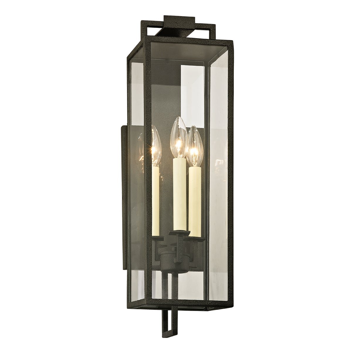 Henredon Exterior Wall Sconce in Forged Iron, Medium