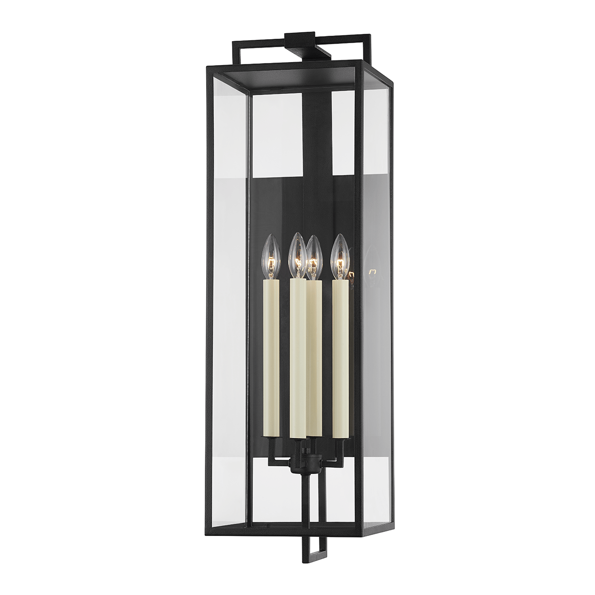 Henredon Exterior Wall Sconce in Forged Iron, Extra Large