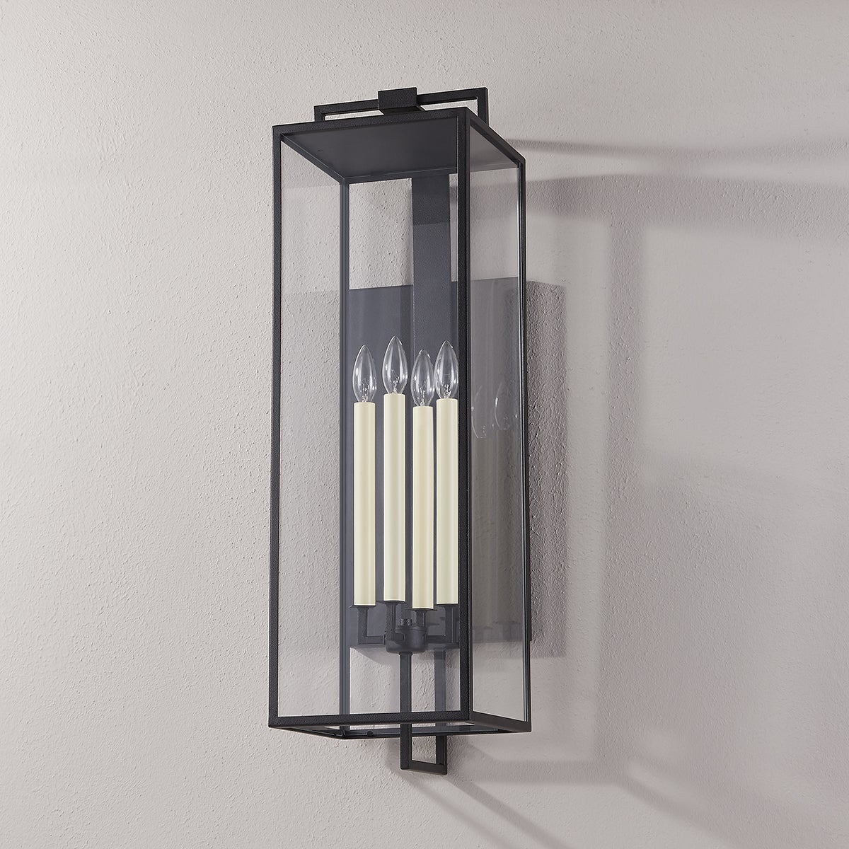 Henredon Exterior Wall Sconce in Forged Iron, Extra Large