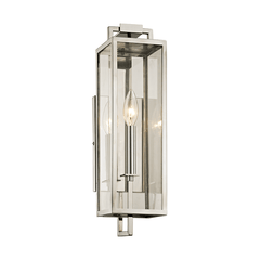 Henredon Exterior Wall Sconce in Stainless Steel, Small