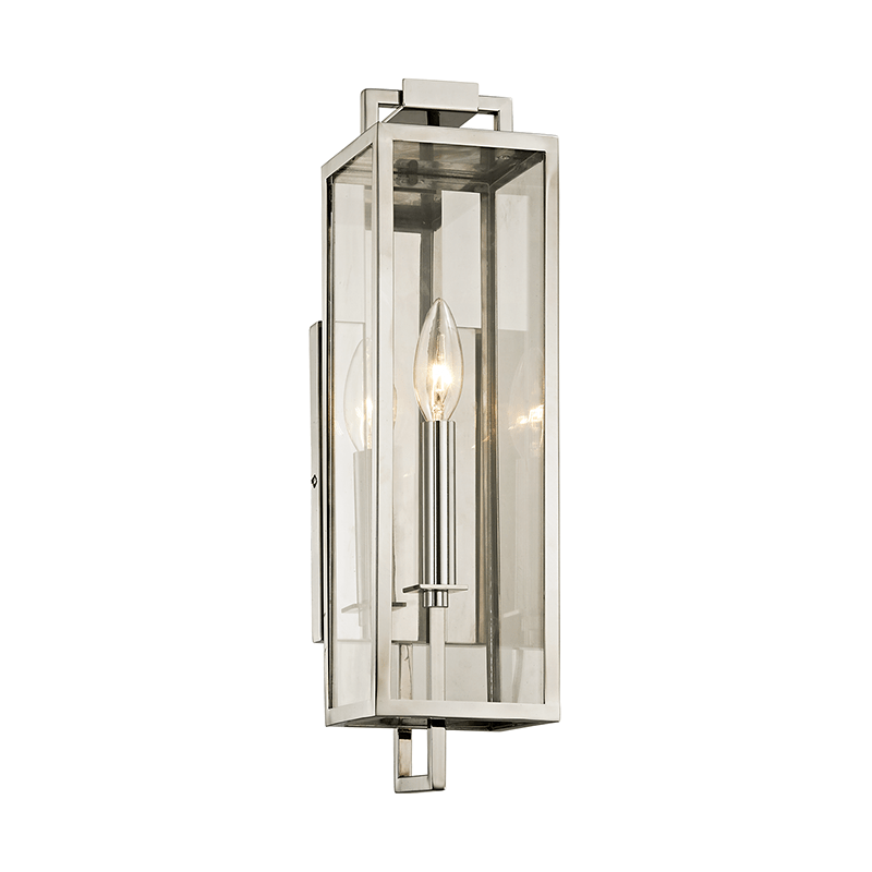 Henredon Exterior Wall Sconce in Stainless Steel, Small