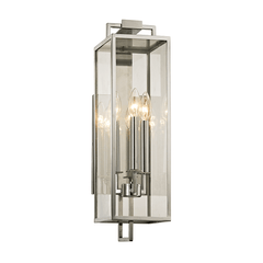 Henredon Exterior Wall Sconce in Stainless Steel, Medium