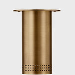 Berger Flush Mount Ceiling Light in Patina Brass