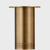 Berger Flush Mount Ceiling Light in Patina Brass