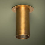 Berger Flush Mount Ceiling Light in Patina Brass