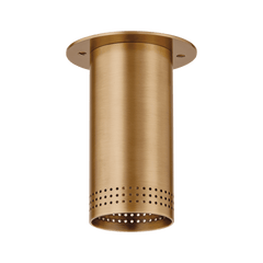 Berger Flush Mount Ceiling Light in Patina Brass