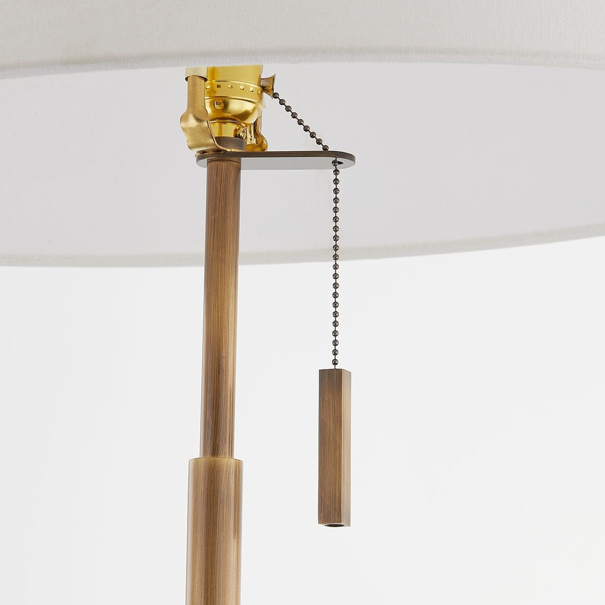 Stavra Floor Lamp in Patina Brass