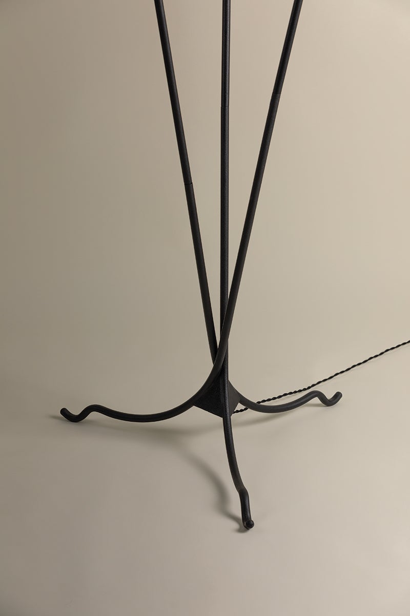 Cedar 3 - Light Floor Lamp in Forged Iron