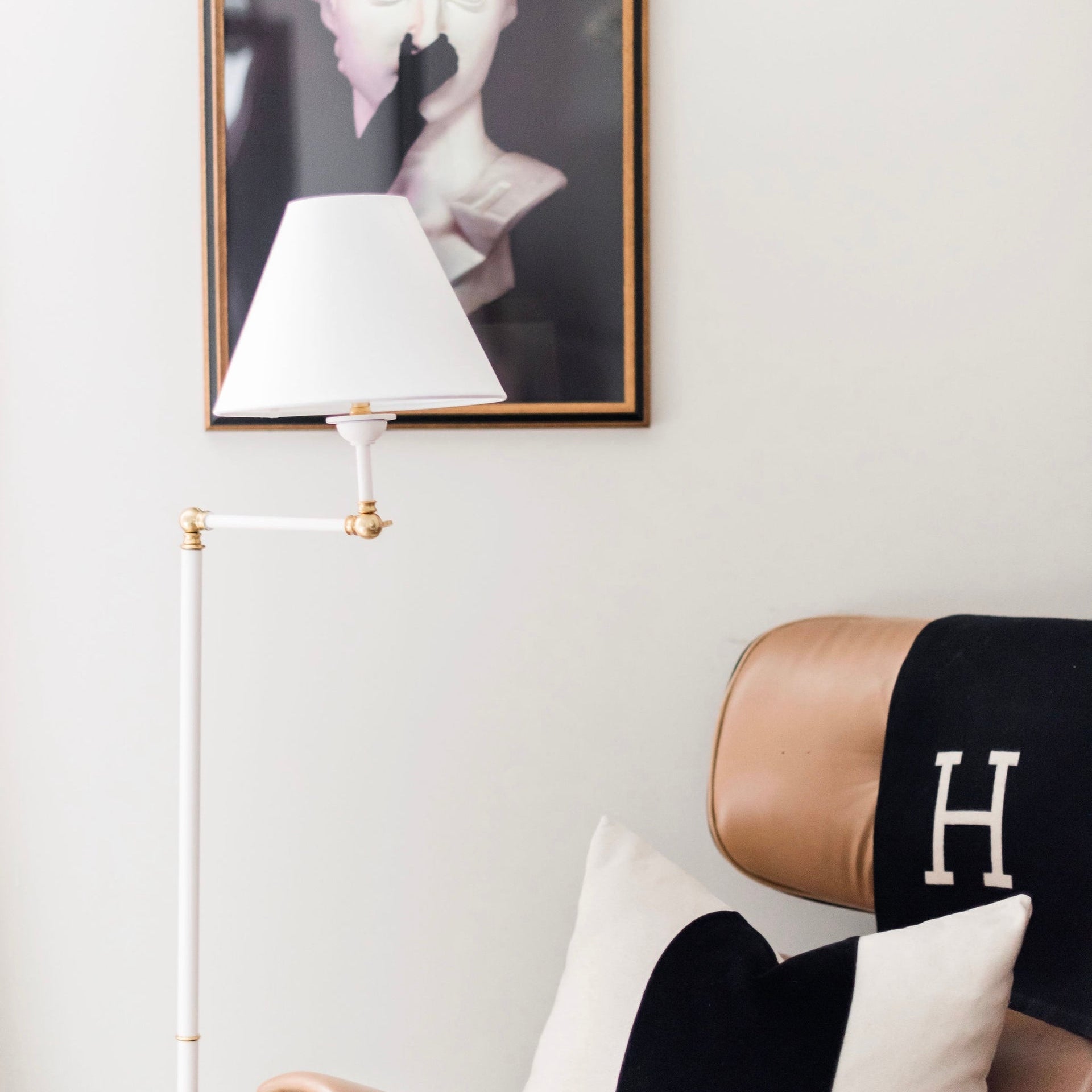 Emmett Floor Lamp in Off - White