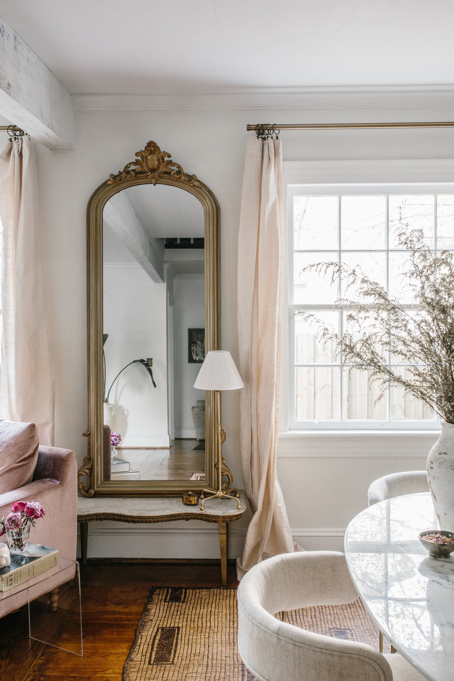 Emmett Table Lamp in Aged Brass