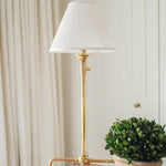 Emmett Table Lamp in Aged Brass