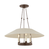 Des Peres Chandelier in Bronze