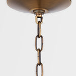 Turner Pendant Light in Patina Brass, Medium