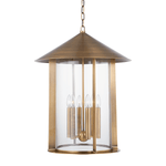 Turner Pendant Light in Patina Brass, Large