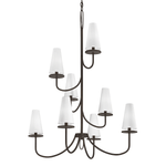 Marcus 8 - Light Tiered Chandelier in Bronze