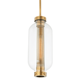 Tex Pendant Light in Patina Brass