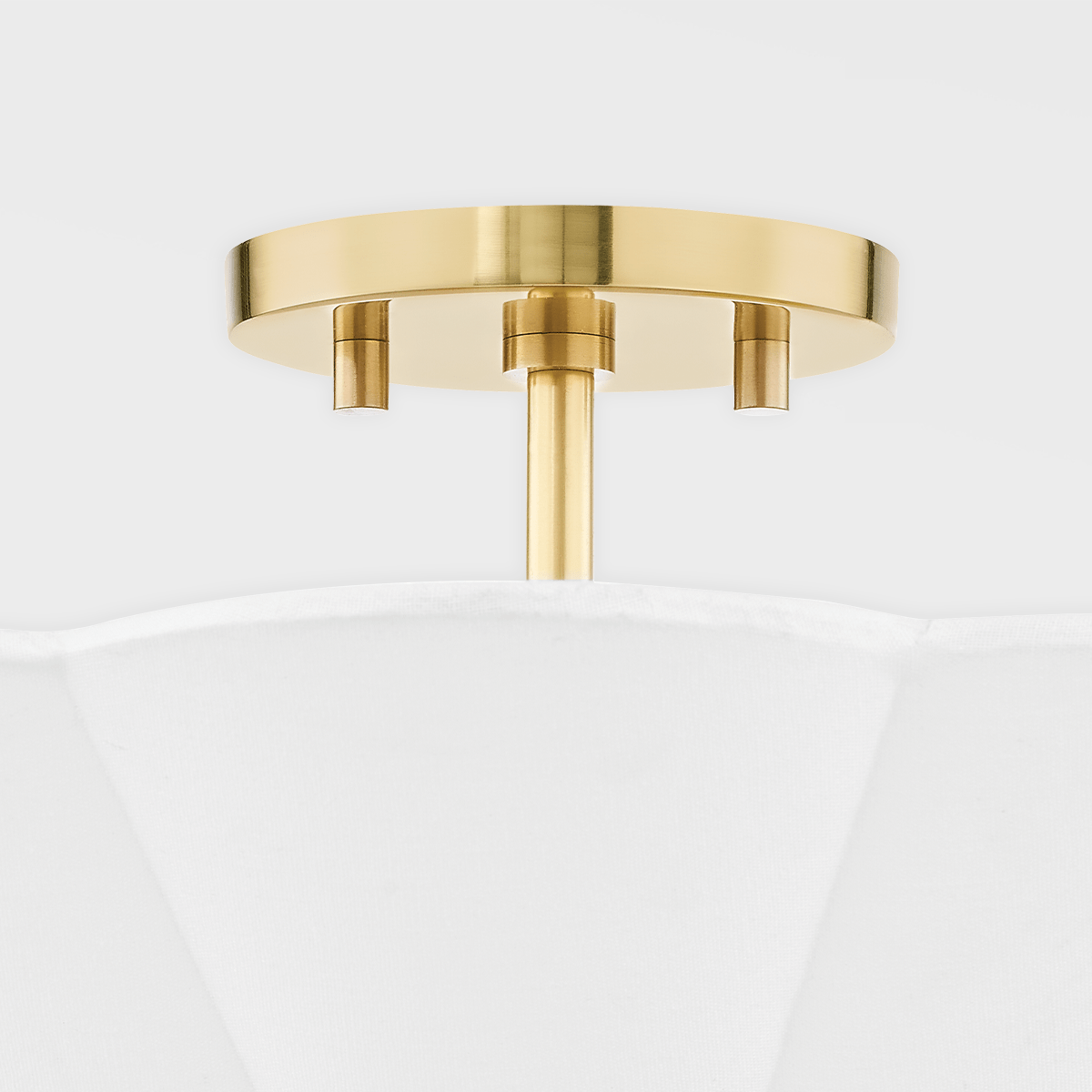 Jane Scalloped Semi Flush Light