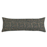 Inaya Linen Floral Throw Pillow Cover, Teal