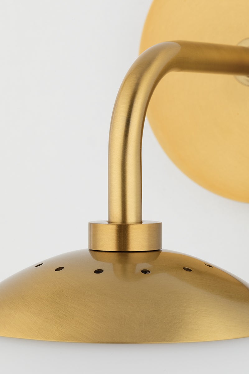 Ludlow Wall Sconce in Aged Brass