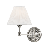 Emmett Single Wall Sconce in Polished Nickel