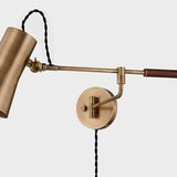 Novelle Plug - In Wall Light in Patina Brass