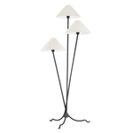 Cedar 3 - Light Floor Lamp in Forged Iron