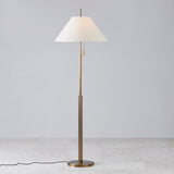 Stavra Floor Lamp in Patina Brass