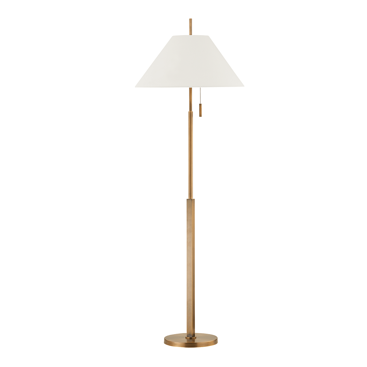 Stavra Floor Lamp in Patina Brass