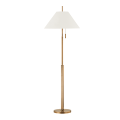 Stavra Floor Lamp in Patina Brass