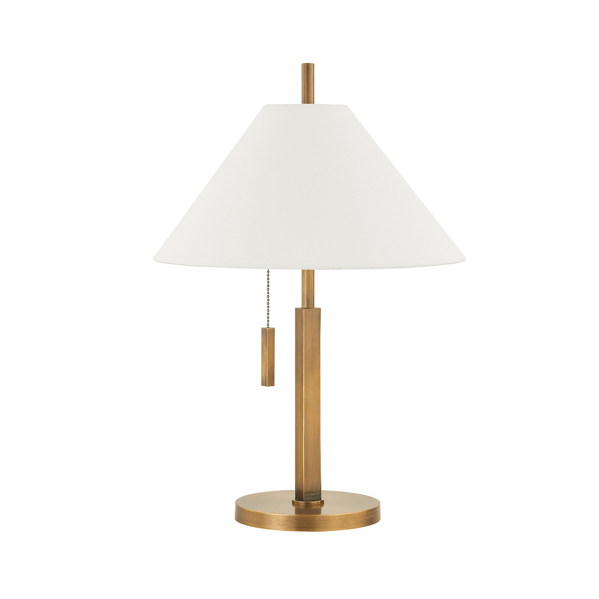 Stavra Table Lamp in Patina Brass