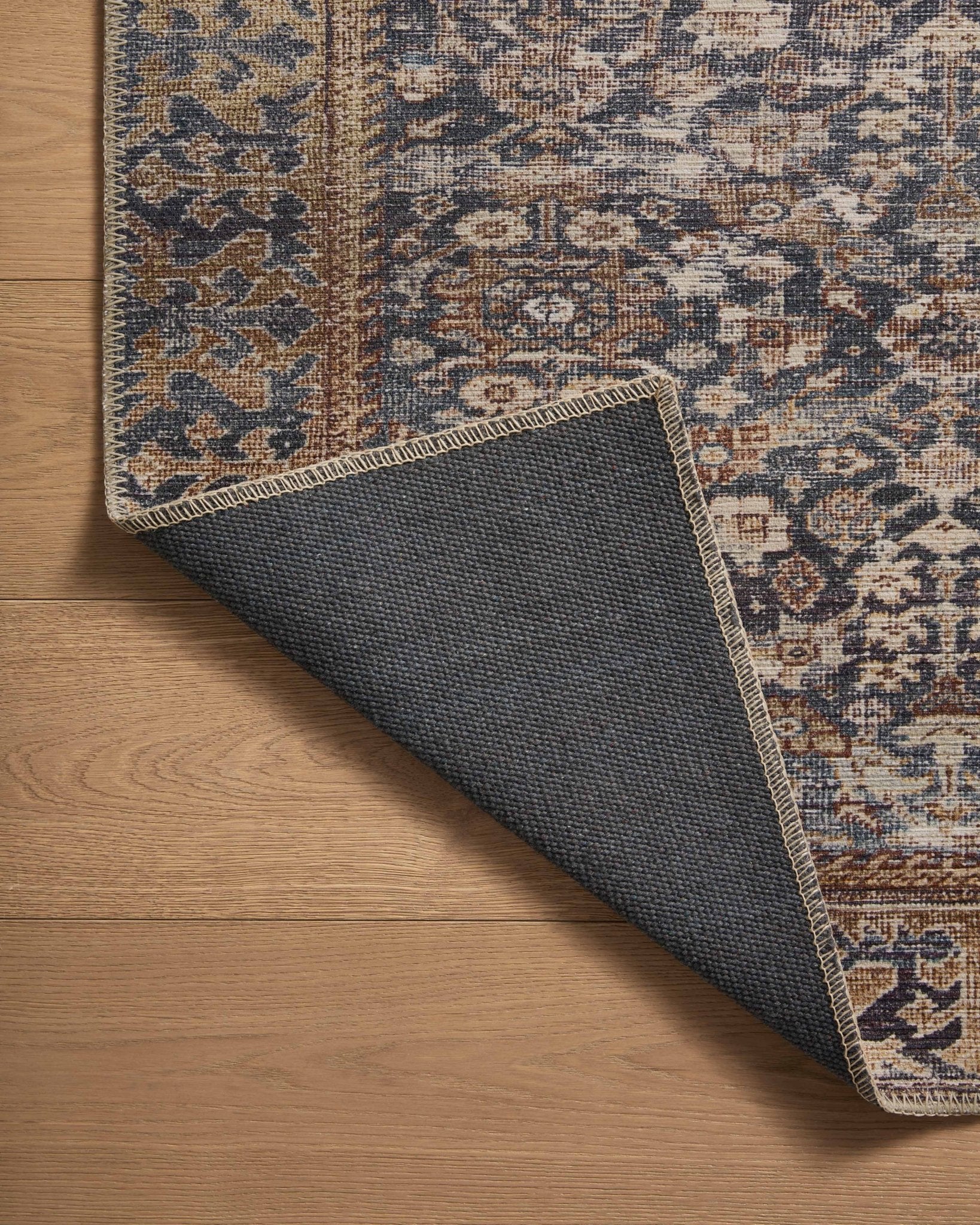 Amber Lewis x Loloi Georgie Denim / Spice Rug