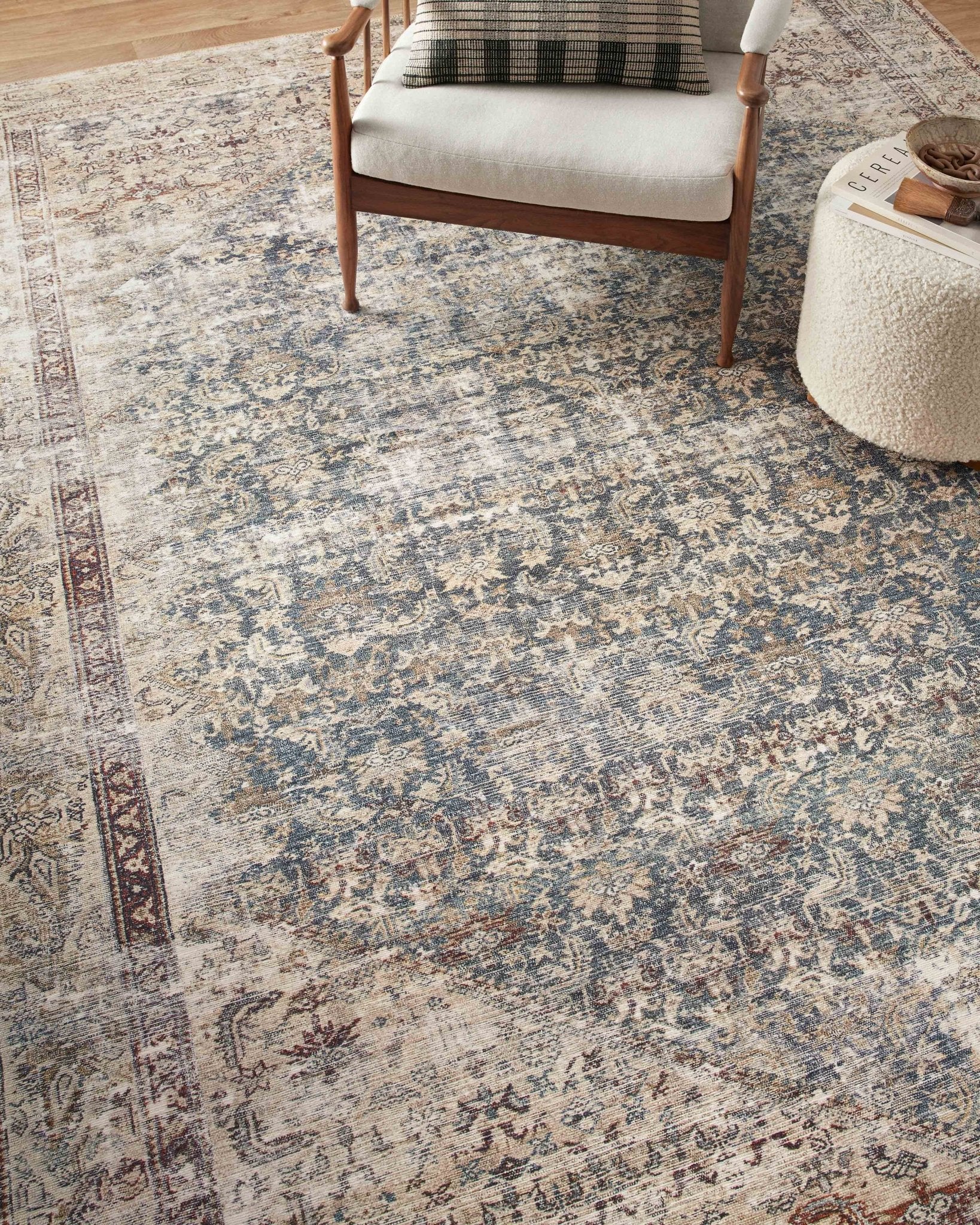 Amber Lewis x Loloi Georgie Teal / Antique Rug