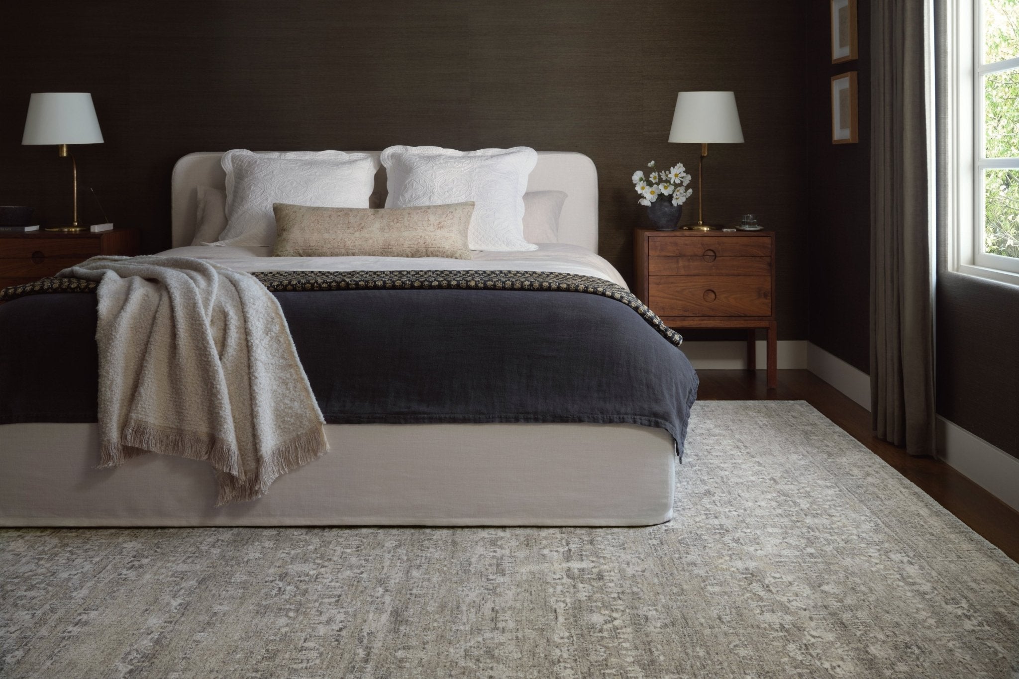 Amber Lewis x Loloi Honora Grey / Beige Rug