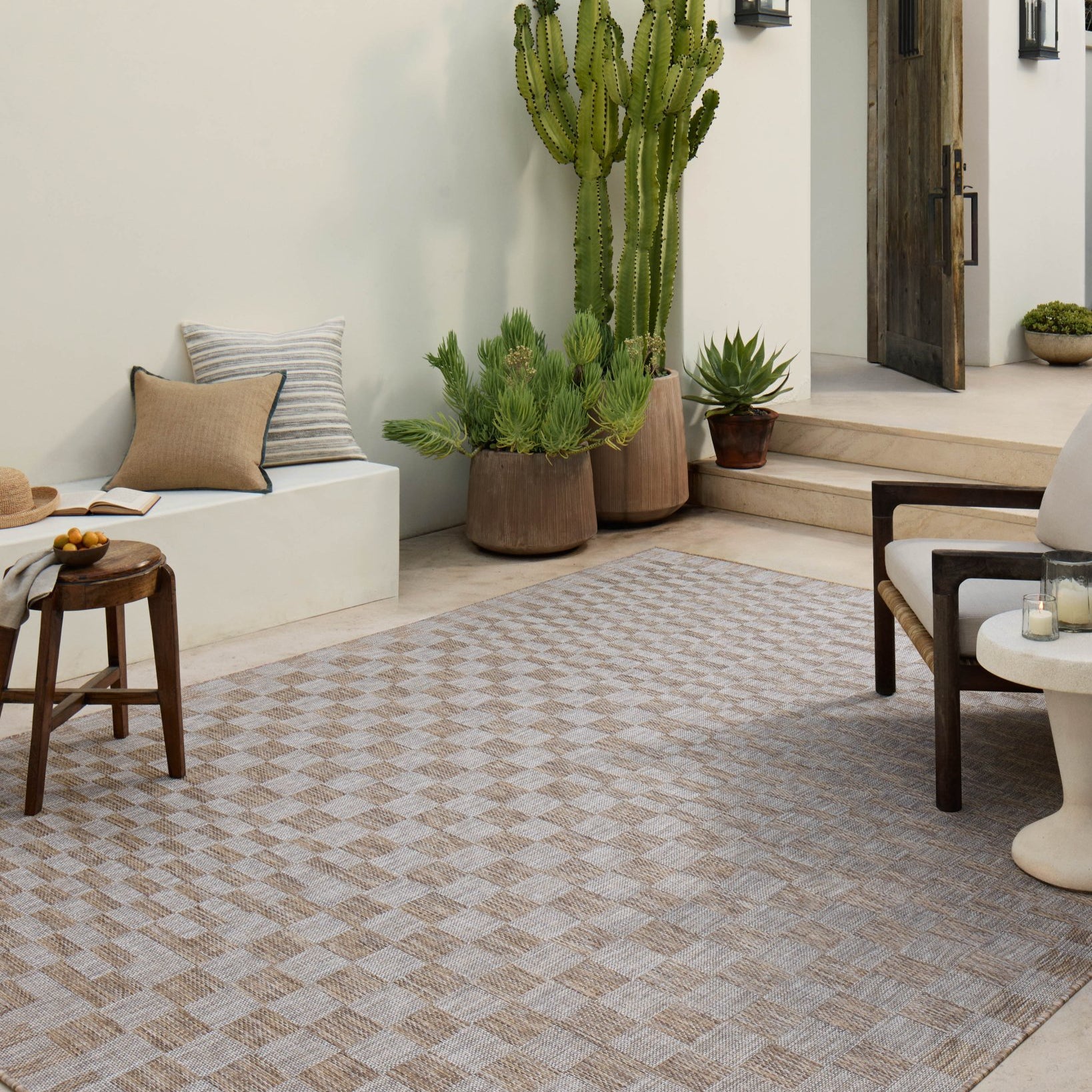 Amber Lewis x Loloi Topanga Natural / Dove Rug