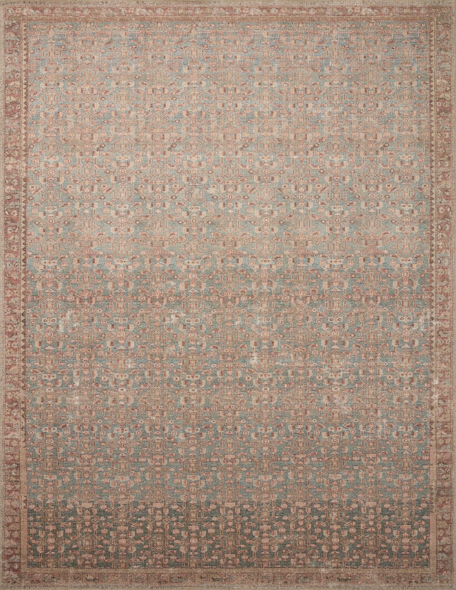 Angela Rose x Loloi Aubrey Blue / Terracotta Rug