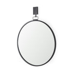 Black - Round Metal Wall mirror