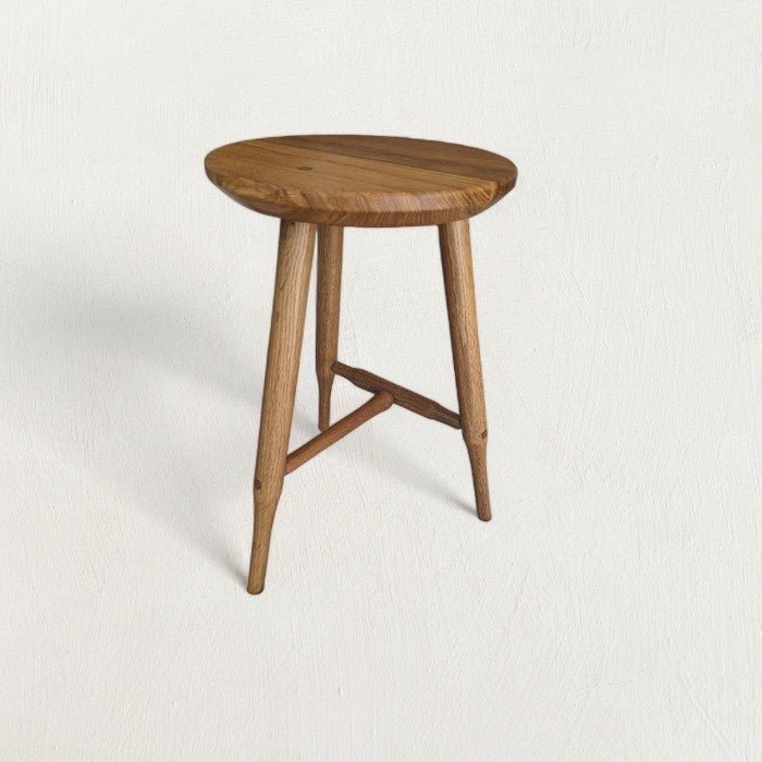 Bowie Solid Oak Counter Stool