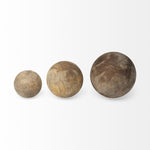 Cary Wooden Spheres, Set of 3