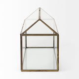 Chalet Gold Glass Terrarium Box