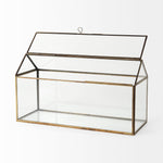 Chalet Gold Glass Terrarium Box