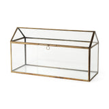 Chalet Gold Glass Terrarium Box