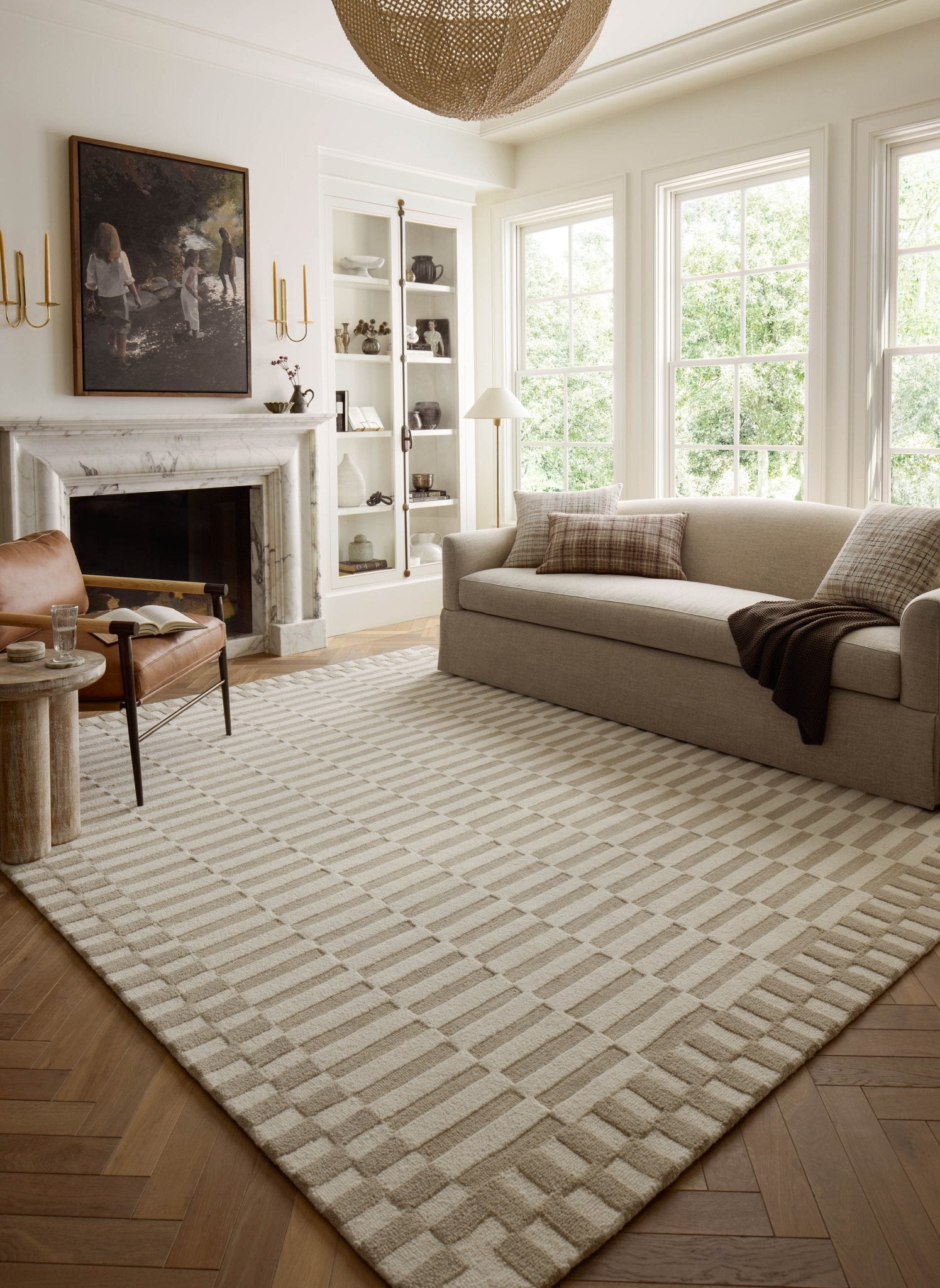 Chris Loves Julia x Loloi Bradley Ivory / Beige Rug